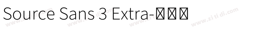 Source Sans 3 Extra字体转换 Source Sans 3 Extra字体转换